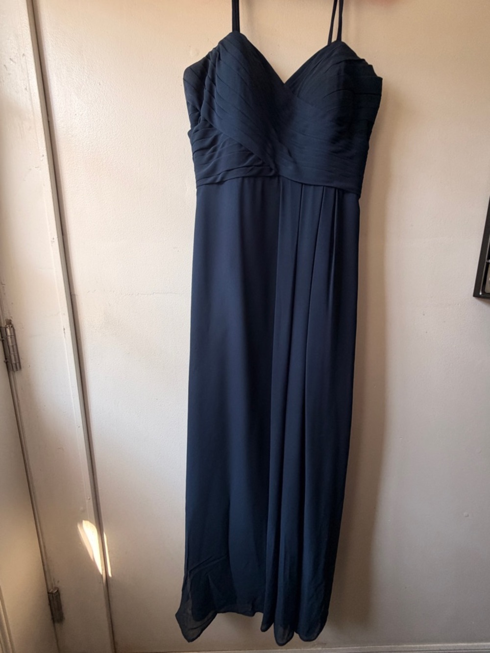 Camille La Vie Navy Blue Spaghetti Strap Maxi Dress